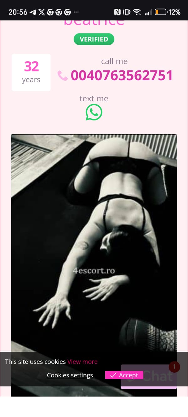 Escorta Sex - TOP ESCORT IN TOWN Bună, sunt Karla.  Sunt o doamnă mereu gata să te facă să te simți bine.  Am un simț al umorului foarte bun, sunt inteligentă și foarte prietenoasă.  Aștept cu nerăbdare să te cunosc și să petrecem timp minunat împreună, unde să puteți face mișcare, dar și să vă relaxați în același timp ???????? Nu ezita să mă contactezi și să-mi pui orice întrebare.  Lucrez foarte curat și sunt foarte respectuoasă.  Aștept același lucru și de la tine.  Alege-mă și lasă-mă să-ți arăt abilitățile mele / /DOAR PERSOANE SERIOASE - Telefon: 0763562751 
