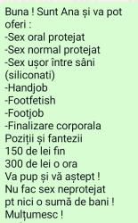 Escorta Oras: Bucuresti - Escorta Telefon: 0785454601 - Servicii Escorta : Sunt Ana . Mi se spune Ana Siliconata.
Pozele mele sunt reale. Sunt o bruneta fierbinte si dornica sa va îndeplinesc fanteziile. Contact telefonic sau whatsapp Escorta Oras: Bucuresti - Escorta Telefon: 0785454601 - Servicii Escorta : Sunt Ana . Mi se spune Ana Siliconata.
Pozele mele sunt reale. Sunt o bruneta fierbinte si dornica sa va îndeplinesc fanteziile. Contact telefonic sau whatsapp