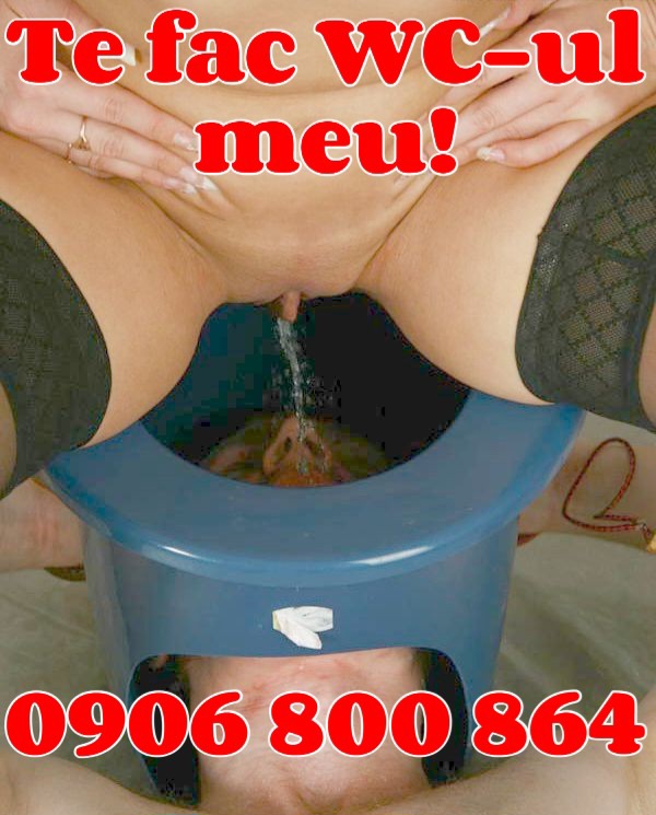 Bucuresti Si Toata Tara - Escorta Sexy - TE fac wc-ul meu! Mars, javra de sclav! Stapana perversa ptr sclavi soft/hard sau initiere! Mars, javra de sclav, potaie perversa, sa imi speli ciorapii si chilotii pe care i-ai mirosit, lins si pe care ti s-au scurs balele de pofta! Intra mai repede in zgarda, libidinos labagiu ce esti! Tel.  stapana 0906 800 864 sau sms cu text STAPANA PERVERSA la nr 1533 si eu te voi face sclavul meu personal dak esti major! Tarif 1, 5 eur/sms sau 1, 9 eur/min+tva. 